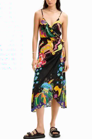 Robe portefeuille - Noir