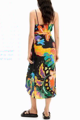 Robe portefeuille - Noir