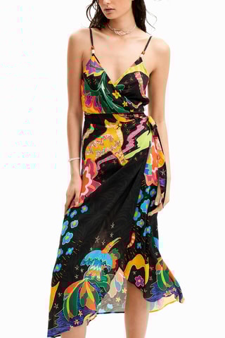 Robe portefeuille - Noir