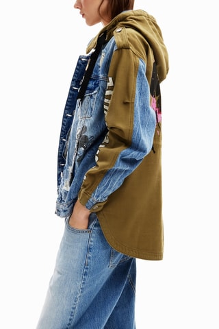 Veste en jean Mickey Disney - Kaki