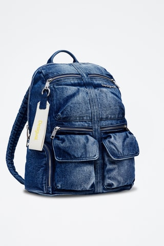 Sac à dos en jean - Bleu