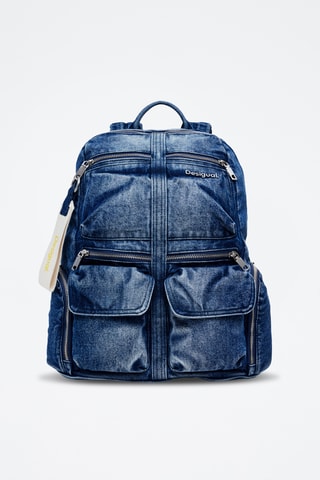 Sac à dos en jean - Bleu