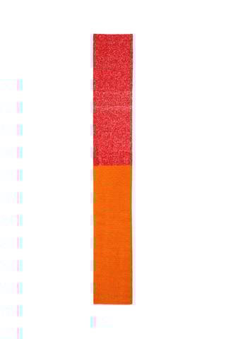 Bonnet et écharpe - Orange et rouge chiné