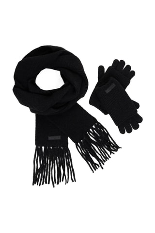 Gants et écharpe - Noir