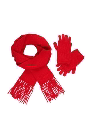 Gants et écharpe - Rouge