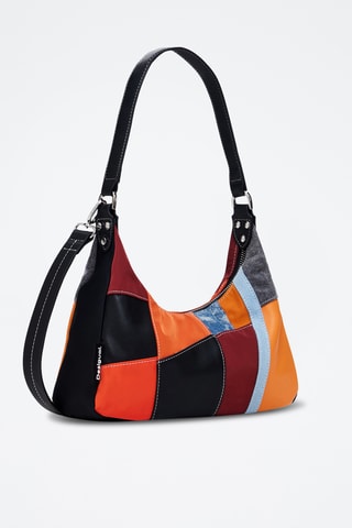 Sac à main - Rouge brique et moutarde