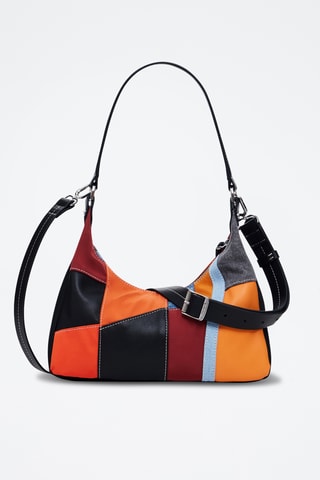 Sac à main - Rouge brique et moutarde