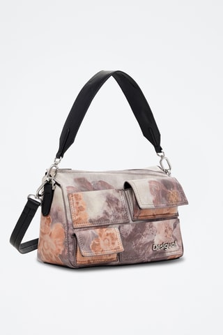 Sac porté épaule - Vieux rose et gris clair