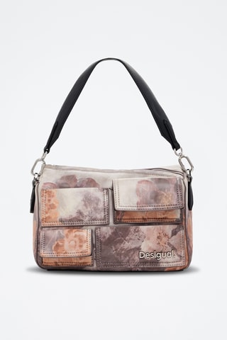 Sac porté épaule - Vieux rose et gris clair