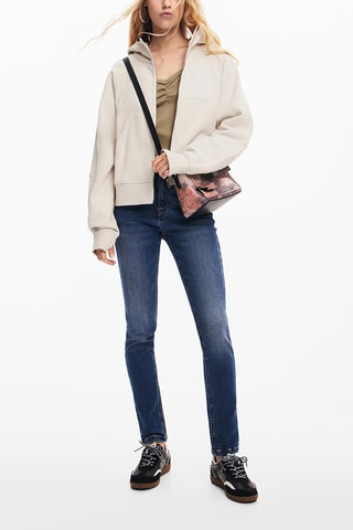 Sac porté épaule - Vieux rose et gris clair