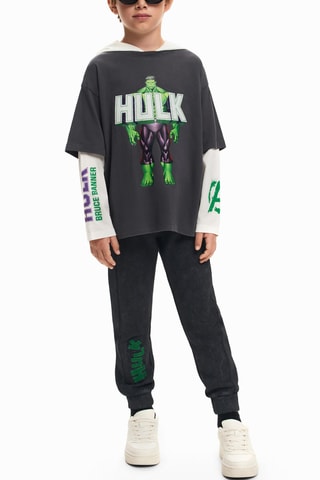 T-shirt à capuche Hulk Avengers Marvel - Noir