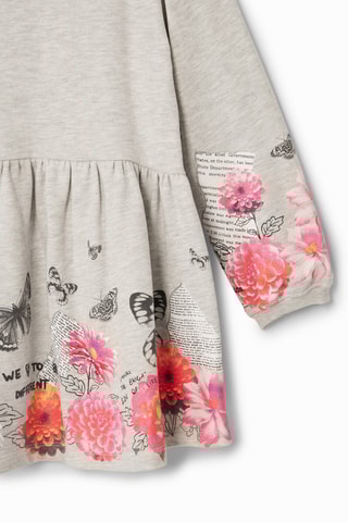 Robe trompe-l’œil - Gris