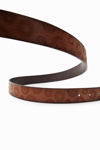Ceinture en cuir - Camel