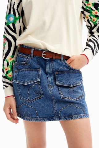 Ceinture en cuir - Camel