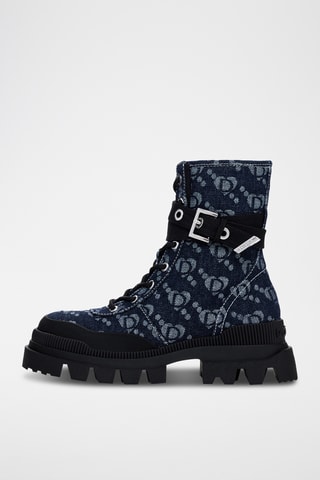 Bottines plateformes - Bleu marine