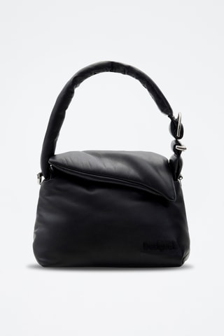Sac porté épaule en cuir d’agneau - Noir