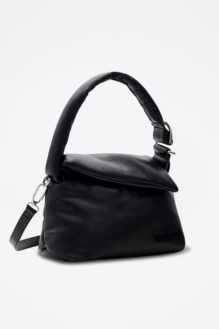 Sac porté épaule en cuir d’agneau - Noir