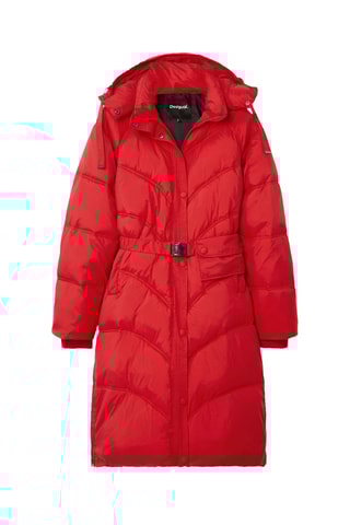 Doudoune longue - Rouge