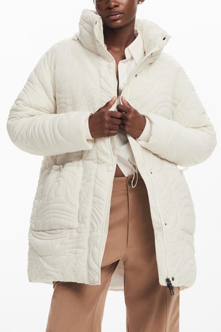 Doudoune longue - Blanc