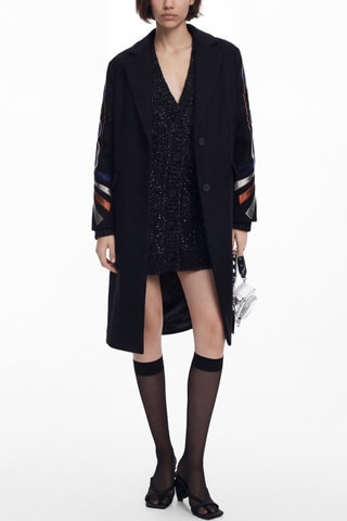 Manteau en laine - Noir