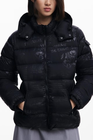 Doudoune à capuche - Noir