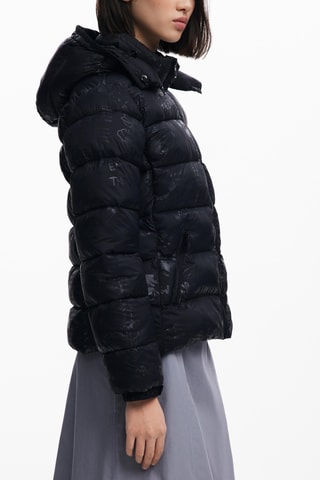 Doudoune à capuche - Noir