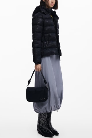 Doudoune à capuche - Noir