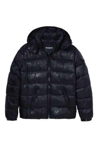 Doudoune à capuche - Noir