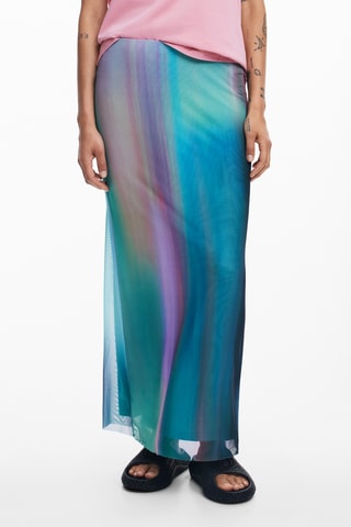 Jupe longue - Bleu pétrole