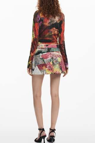 Minijupe - Rose et bordeaux