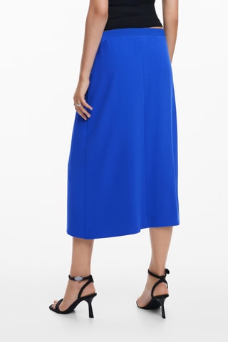 Jupe midi - Bleu électrique