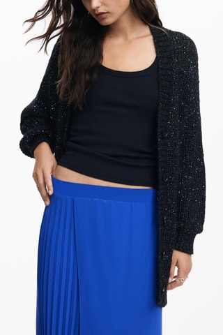 Jupe midi - Bleu électrique