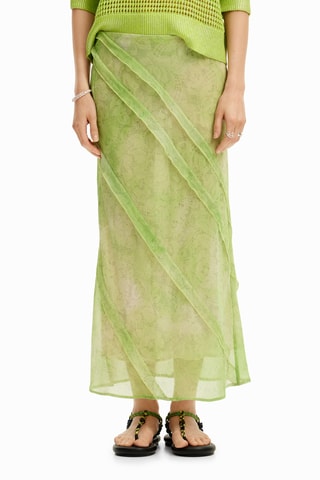 Jupe volantée - Vert clair