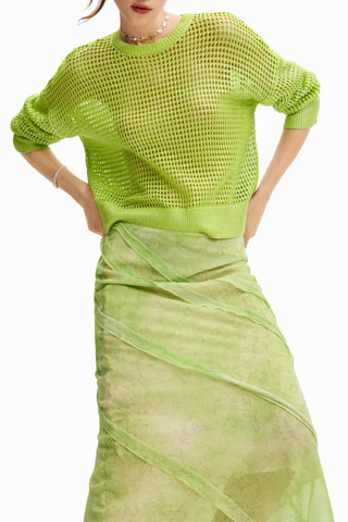 Jupe volantée - Vert clair