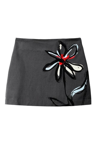 Minijupe - Gris foncé