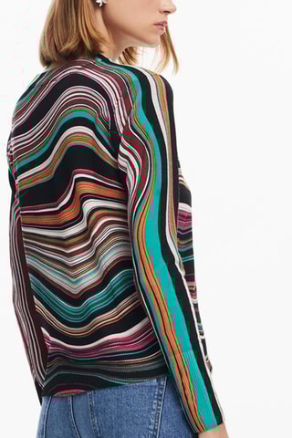 Top - Noir et orange