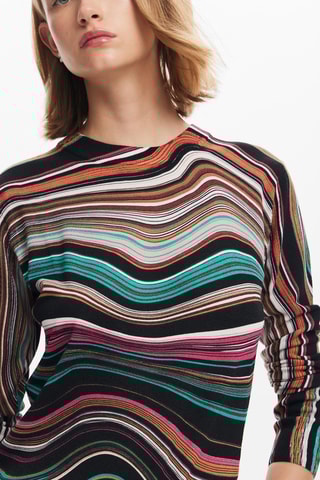 Top - Noir et orange