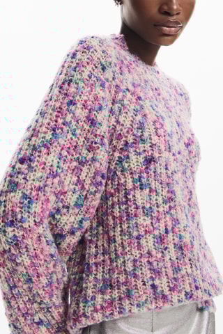 Pull en laine - Rose et violet