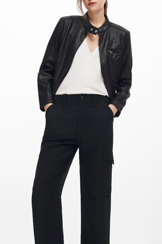 Pantalon straight - Noir