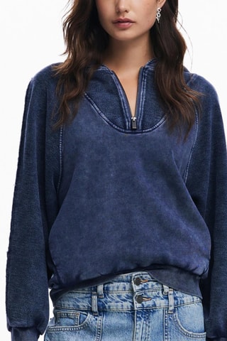 Sweat à capuche - Bleu marine