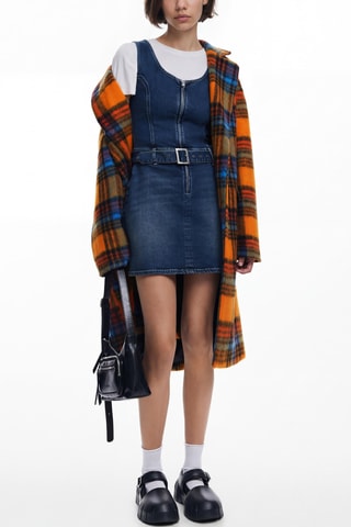 Robe droite en jean - Bleu