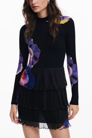 Robe volantée - Noir