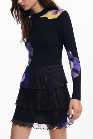 Robe volantée - Noir