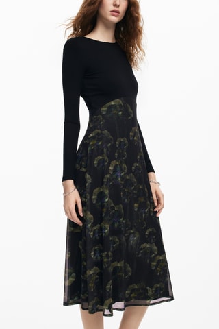 Robe midi - Gris foncé