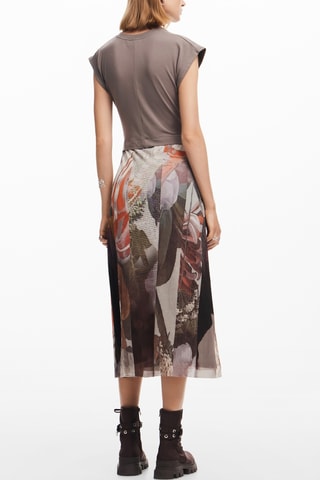 Robe trompe-l’œil - Marron