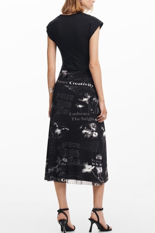 Robe trompe-l’œil - Anthracite