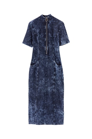 Robe droite - Bleu cobalt