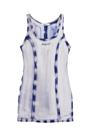 Robe fourreau - Bleu roi et blanc