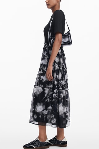 Robe trompe-l’œil - Noir