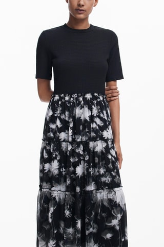 Robe trompe-l’œil - Noir